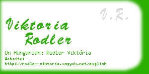 viktoria rodler business card