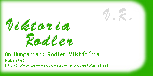 viktoria rodler business card